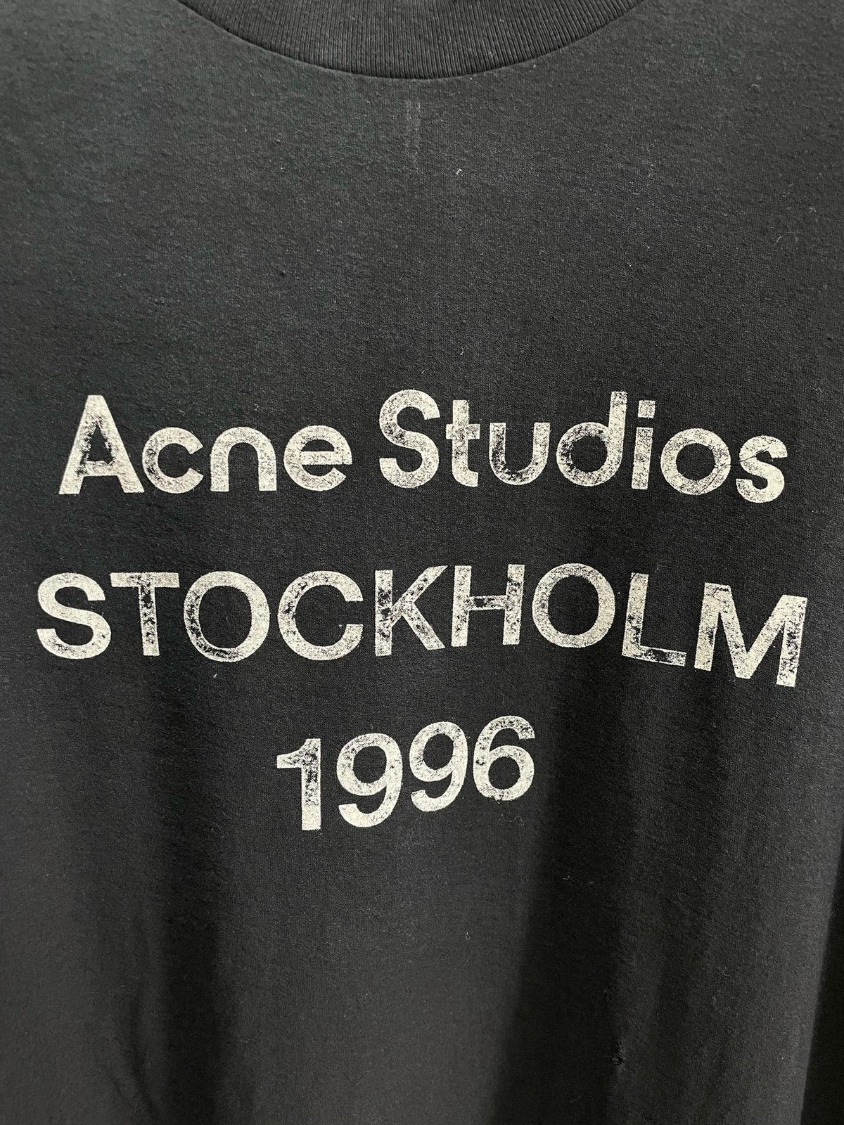 Black Cotton Text Print Long-Sleeve - Men's