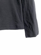 Black Cotton Text Print Long-Sleeve - Men's