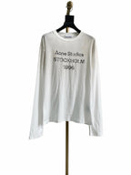 Black Cotton Text Print Long-Sleeve - Men's