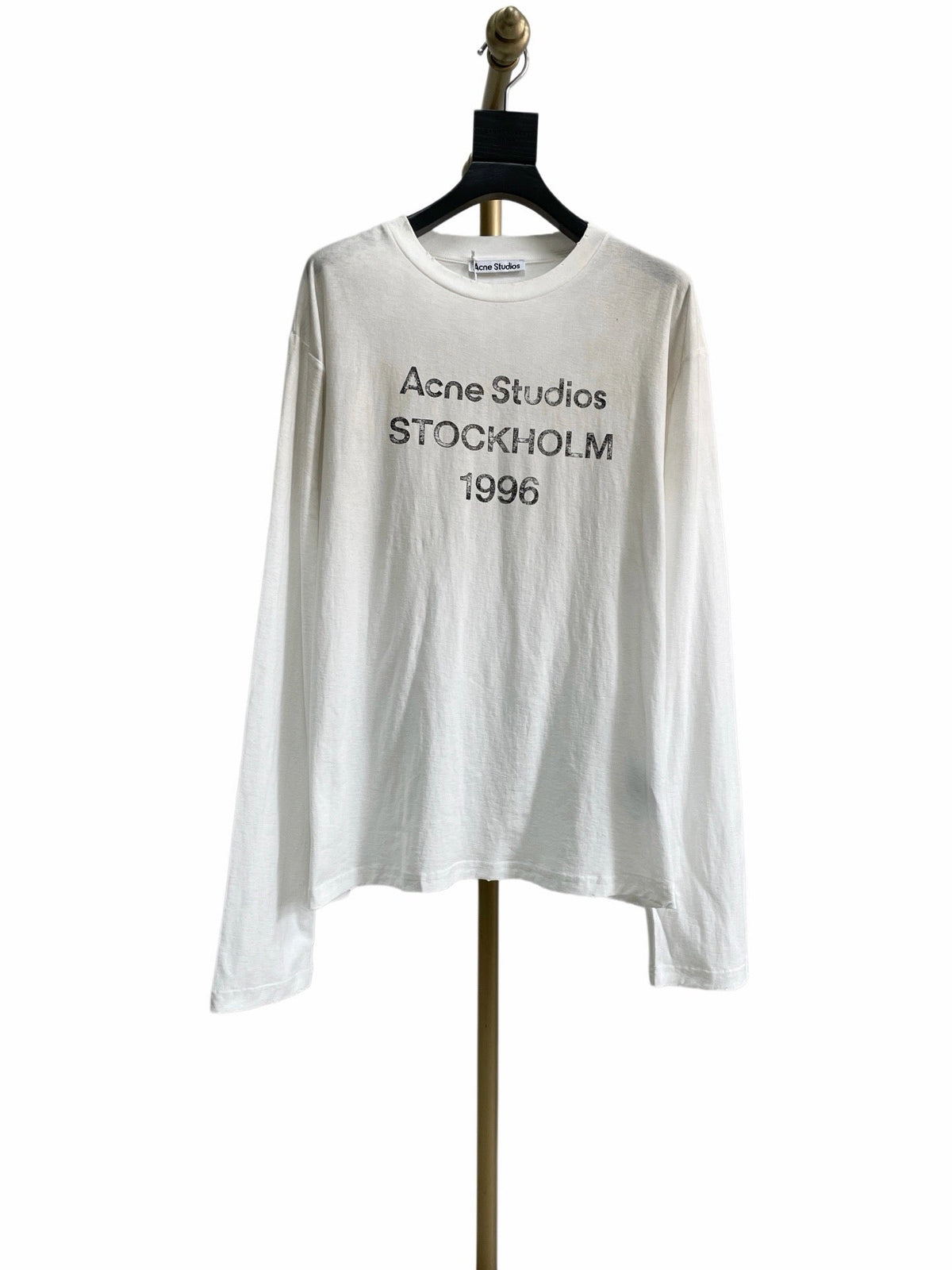 Black Cotton Text Print Long-Sleeve - Men's