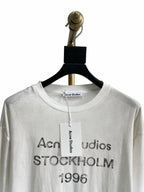 Black Cotton Text Print Long-Sleeve - Men's