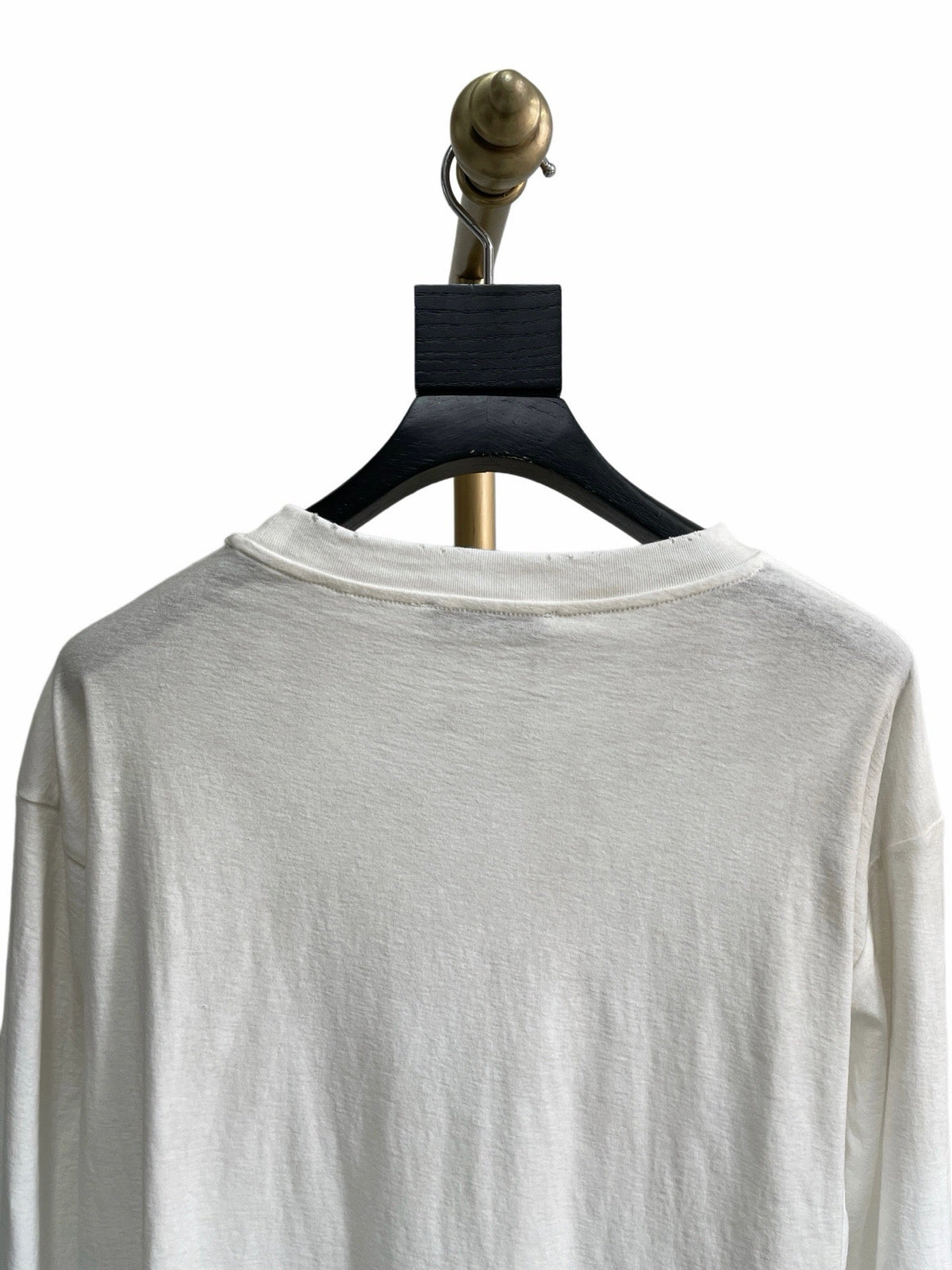 Black Cotton Text Print Long-Sleeve - Men's