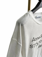 Black Cotton Text Print Long-Sleeve - Men's