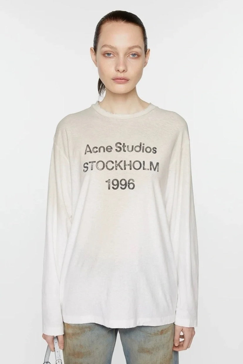 Black Cotton Text Print Long-Sleeve - Men's