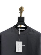 Grey Cotton Plain Short-Sleeve - Men's