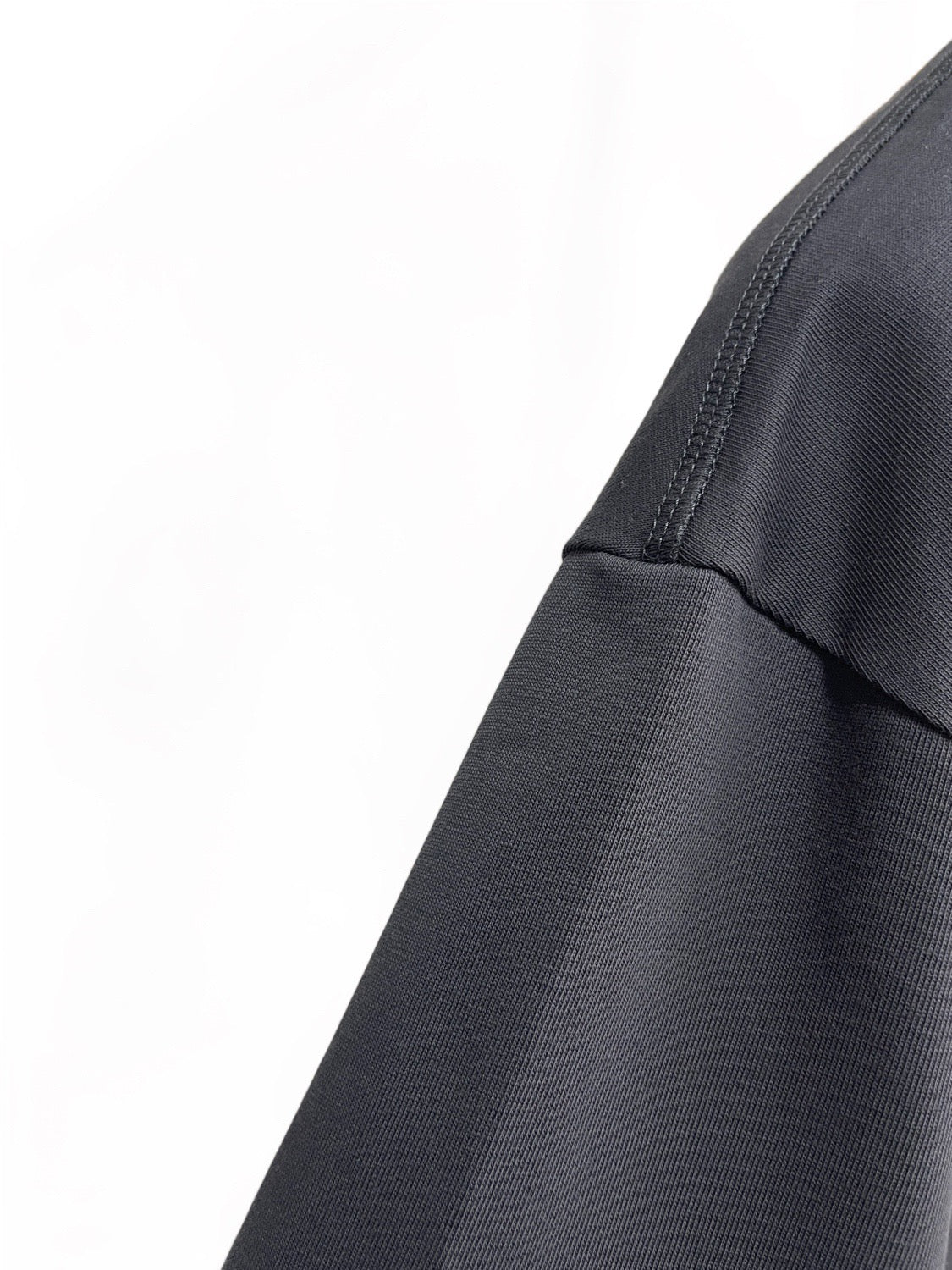 Grey Cotton Plain Short-Sleeve - Men's