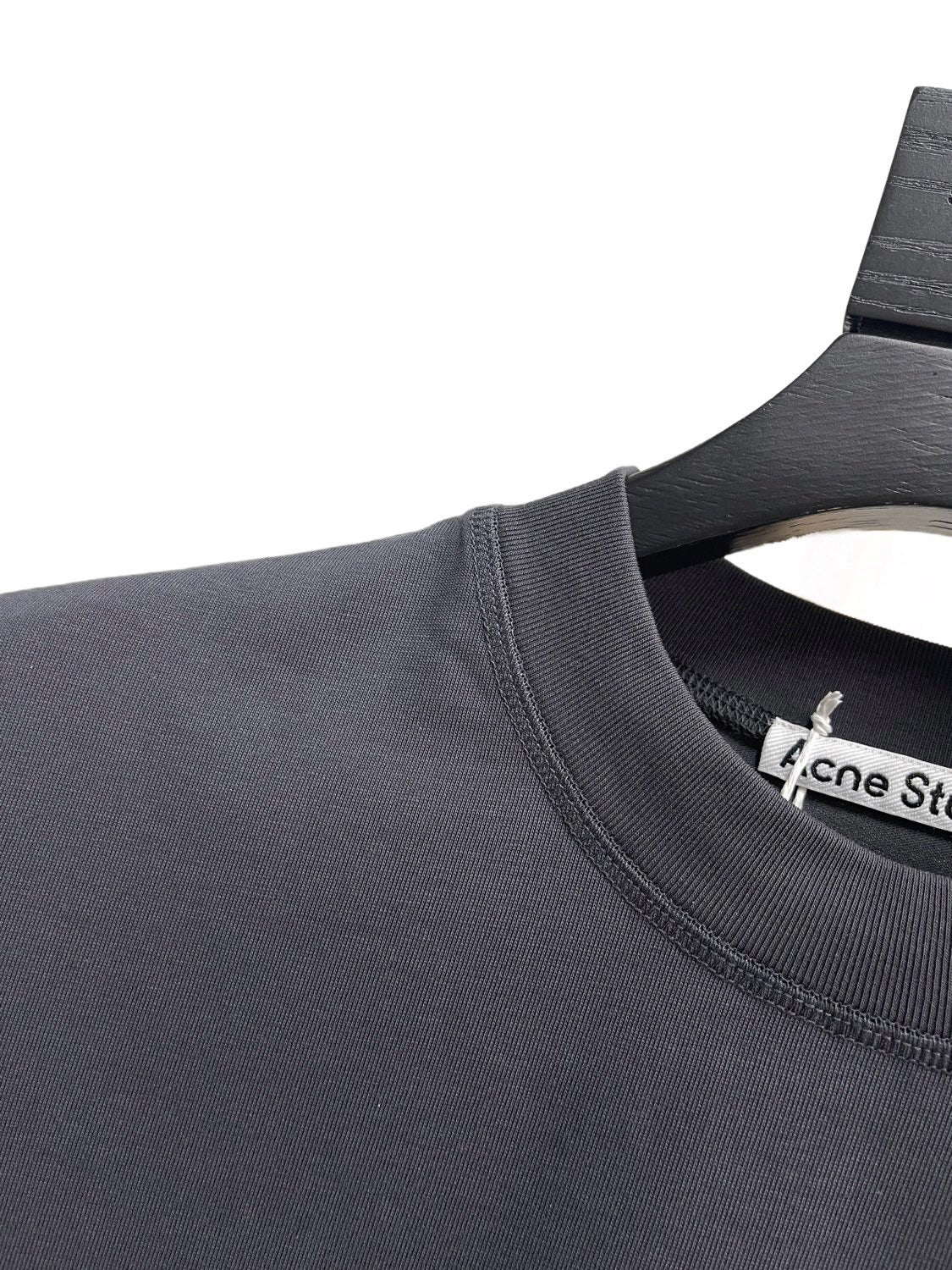 Grey Cotton Plain Short-Sleeve - Men's