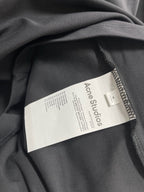 Grey Cotton Plain Short-Sleeve - Men's