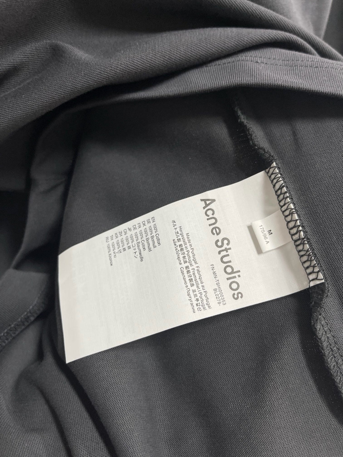 Grey Cotton Plain Short-Sleeve - Men's