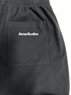 Black Cotton Elasticated Wide-Leg - Men's