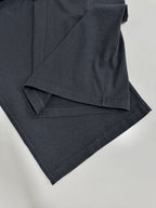 Black Cotton Elasticated Wide-Leg - Men's