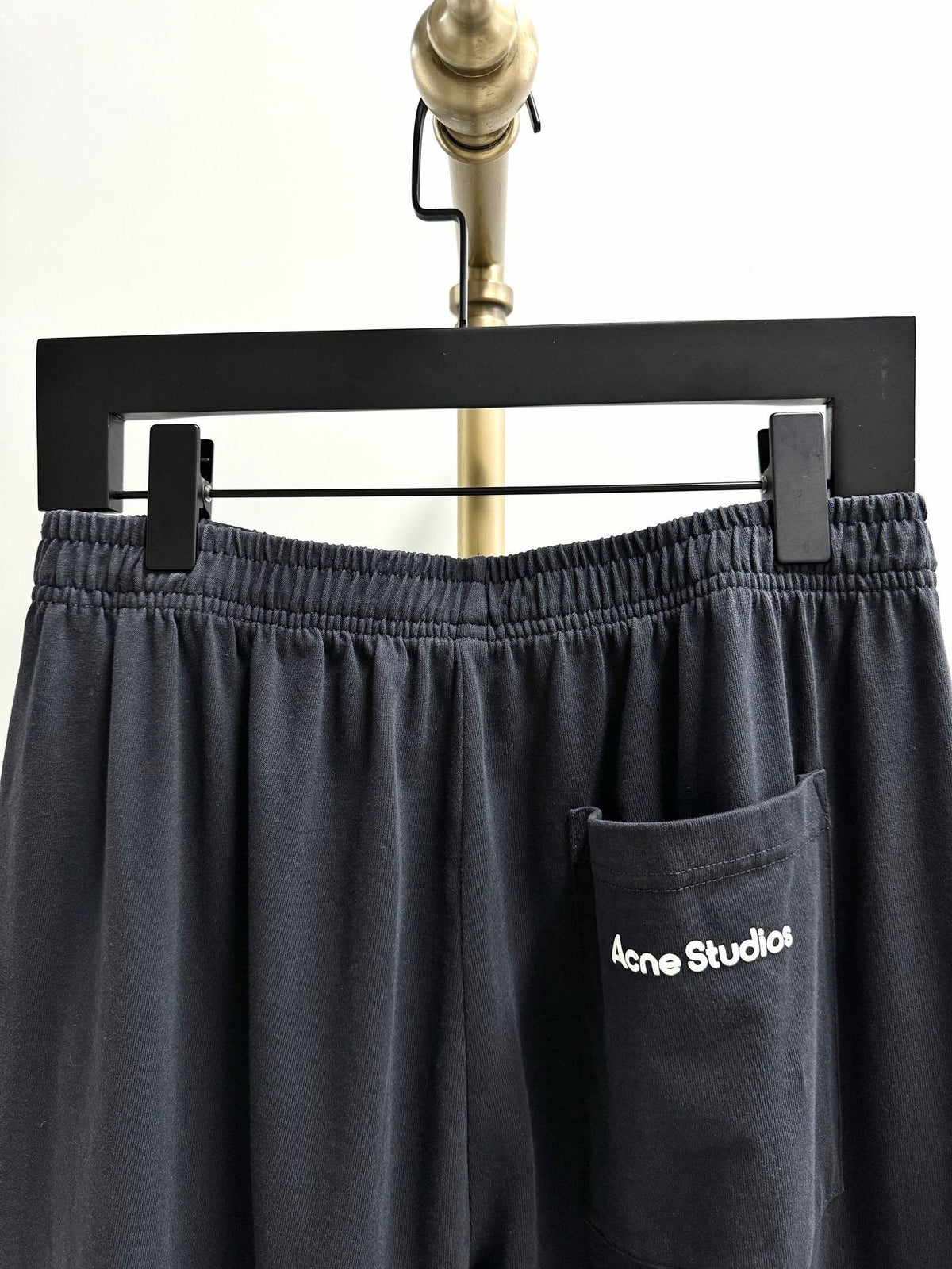 Black Cotton Elasticated Wide-Leg - Men's