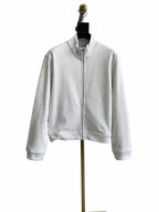 Black Wool Plain Bomber - Men's