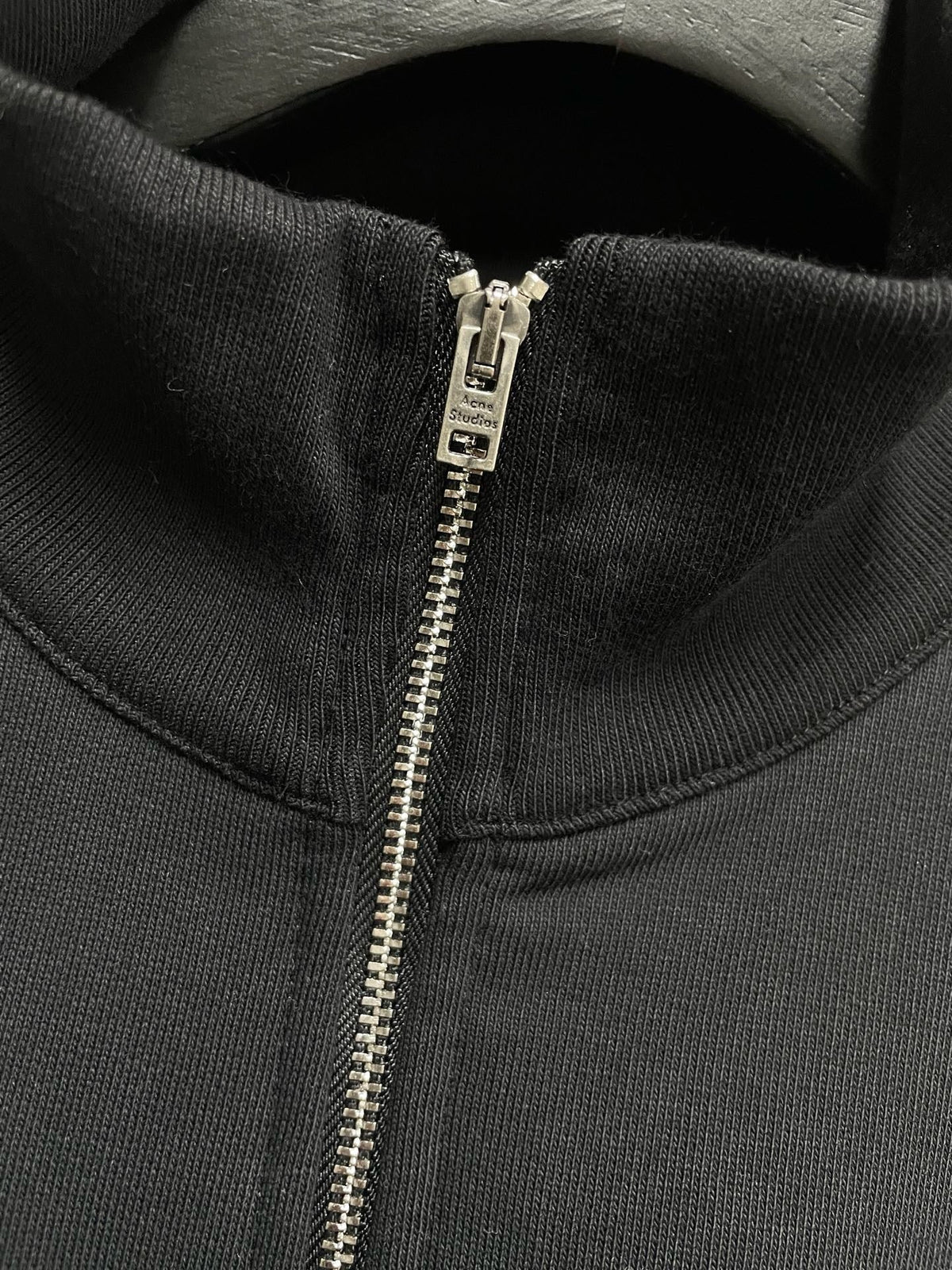 Black Wool Plain Bomber - Men's