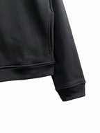 Black Wool Plain Bomber - Men's