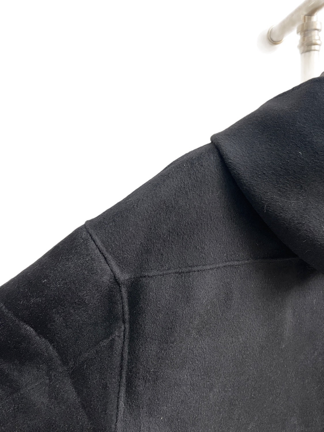 Black Cotton Cropped Zip-Through - Men's