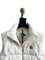 White Nylon Quilted Gilet - Men's