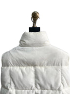 White Nylon Quilted Gilet - Men's