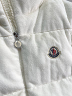 White Nylon Quilted Gilet - Men's