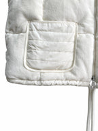 White Nylon Quilted Gilet - Men's