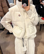 White Nylon Quilted Gilet - Men's