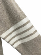 Beige Wool Plain Crewneck - Men's