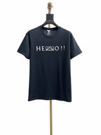 Navy Cotton Slogan Short-Sleeve - Men's