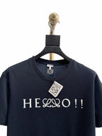 Navy Cotton Slogan Short-Sleeve - Men's