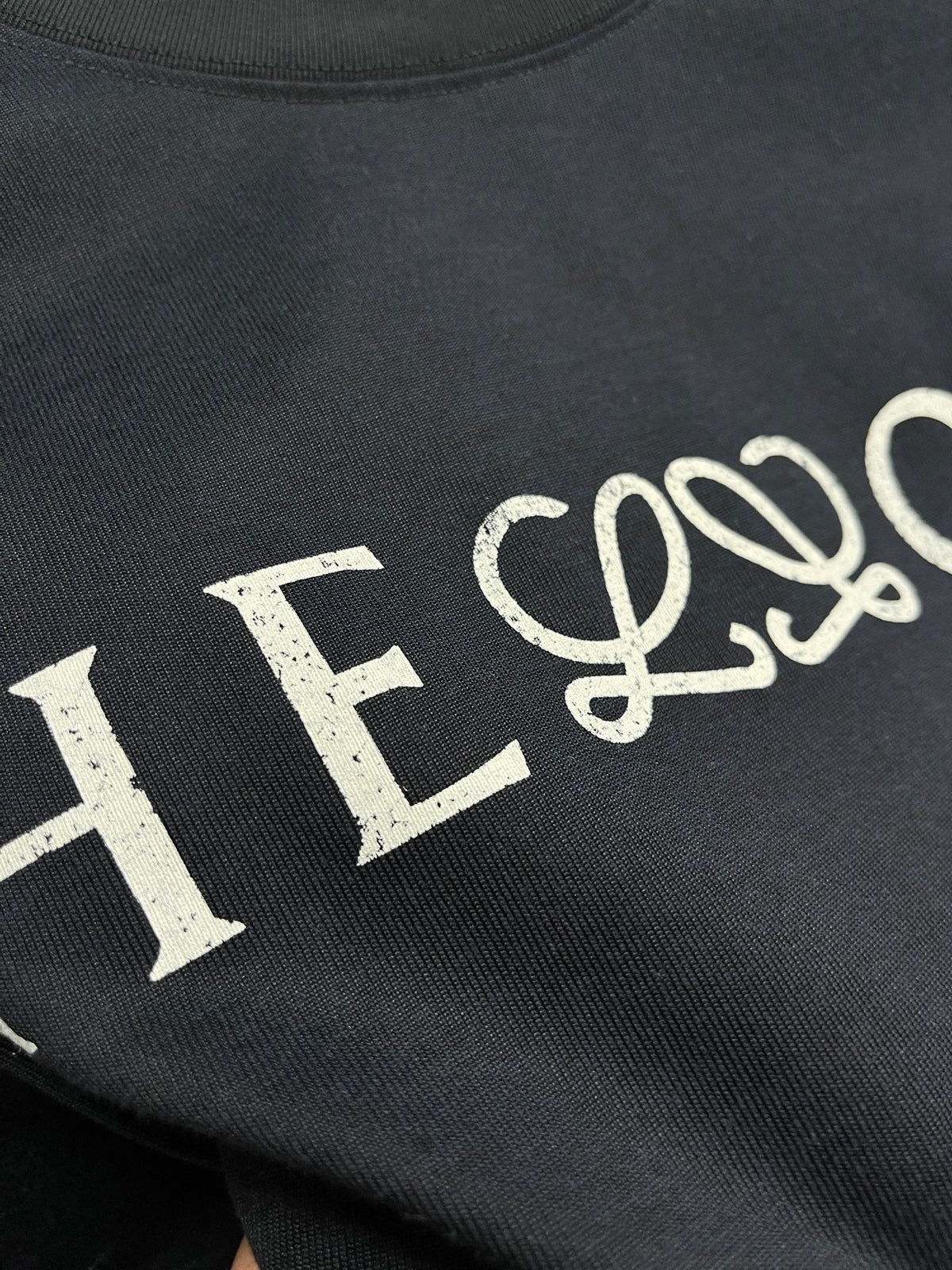 Navy Cotton Slogan Short-Sleeve - Men's