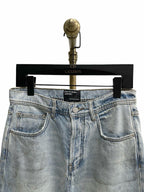Blue Denim Distressed Straight - Men's