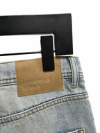 Blue Denim Distressed Straight - Men's