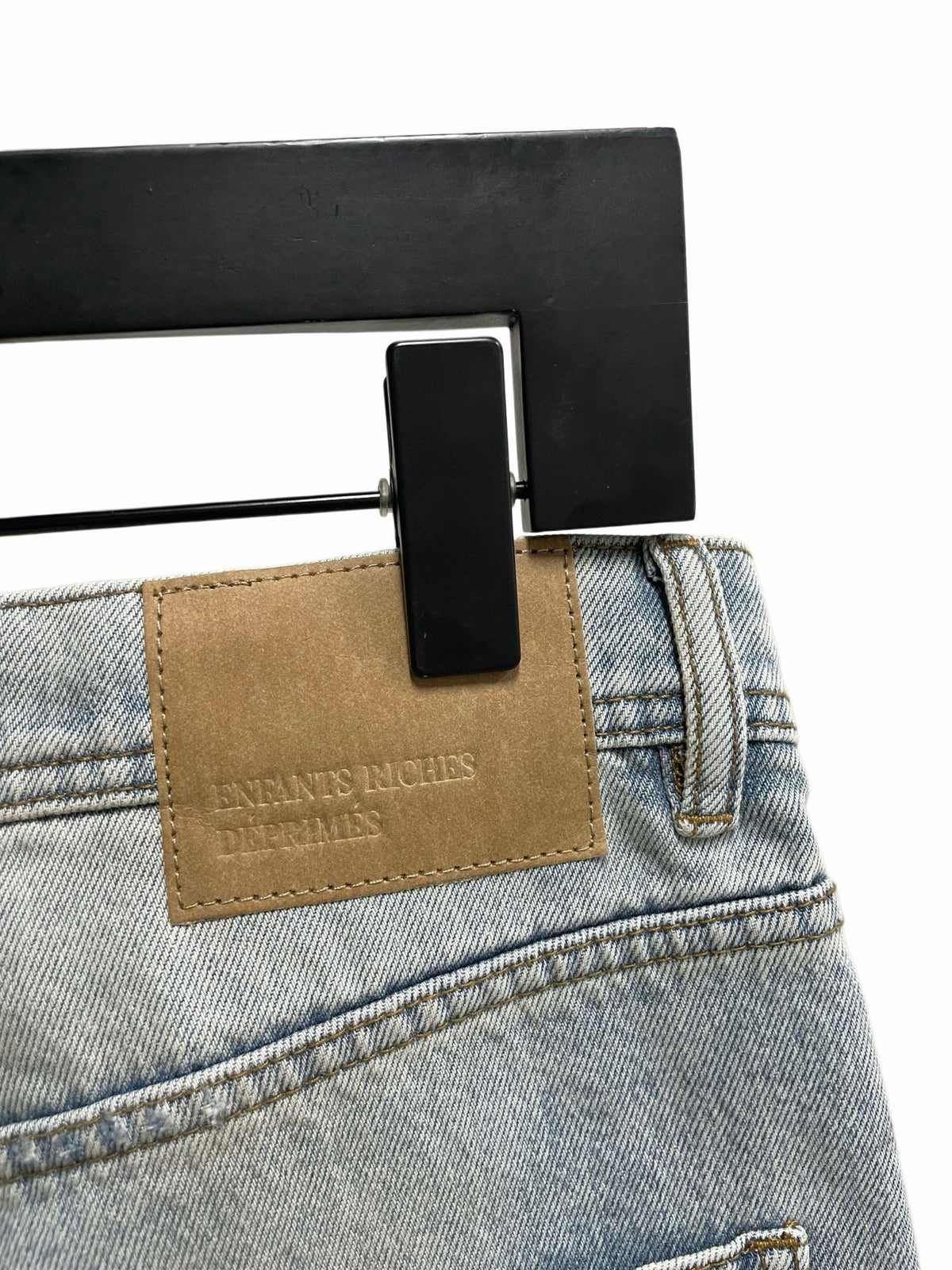 Blue Denim Distressed Straight - Men's
