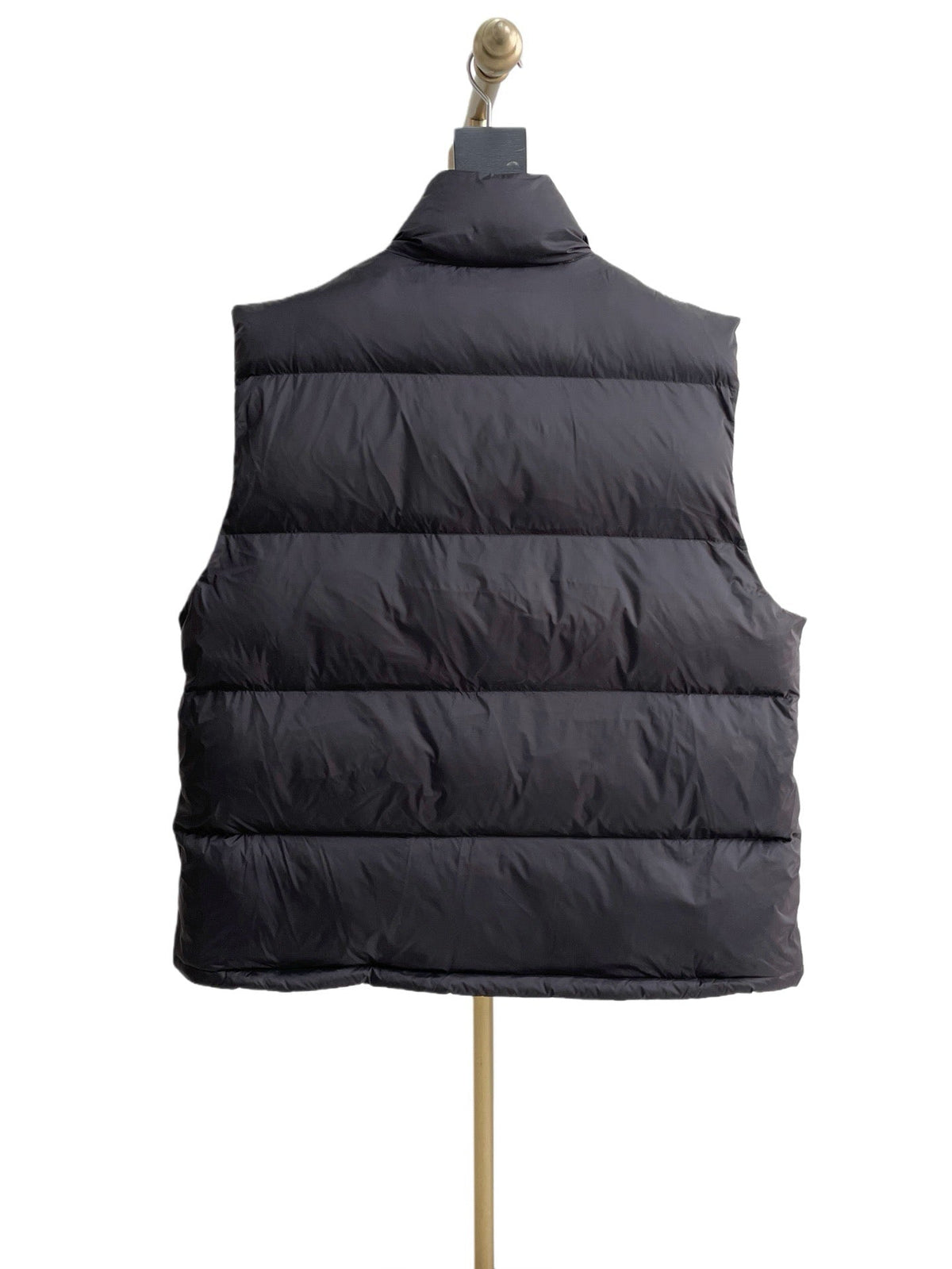 Black Nylon Quilted Gilet - Men's