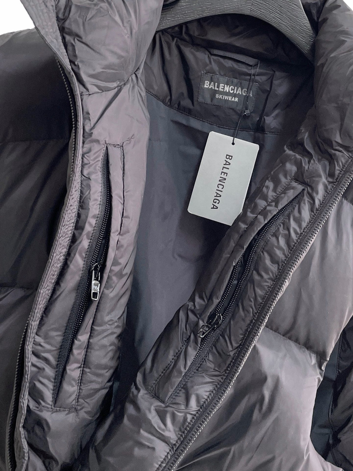 Black Nylon Quilted Gilet - Men's
