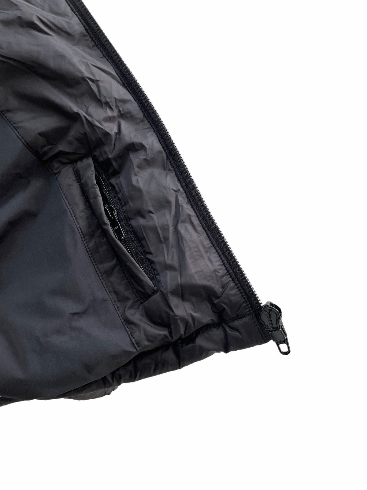 Black Nylon Quilted Gilet - Men's