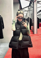 Black Nylon Quilted Gilet - Men's