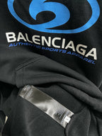 Black Cotton Graphic Pullover - Men's