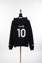 Black Cotton Logo Zip-Through - Men's