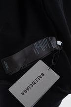 Black Cotton Logo Zip-Through - Men's