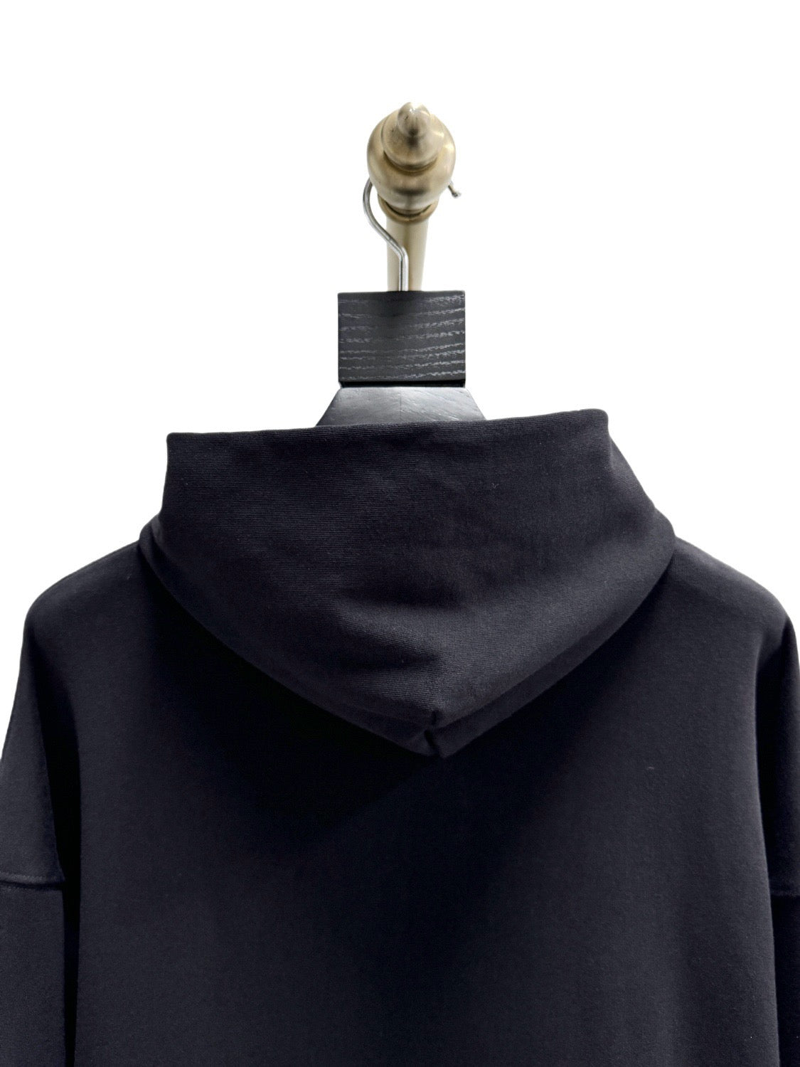 Black Cotton Graphic Pullover - Men's