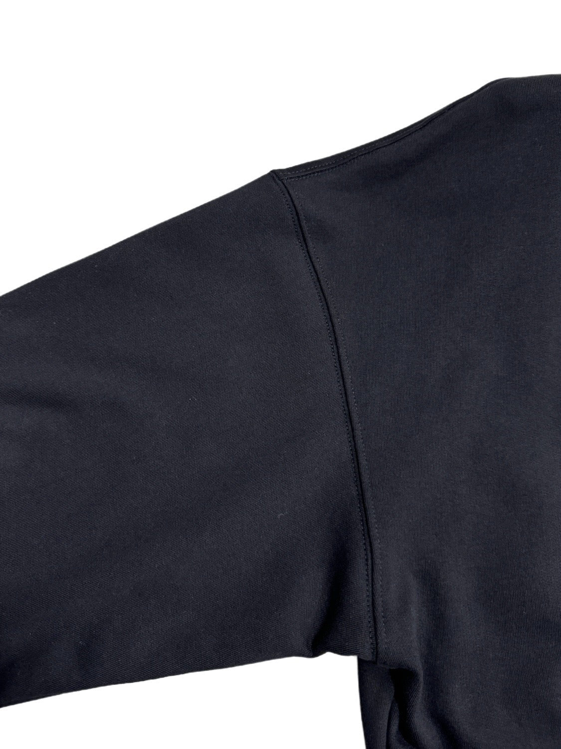 Black Cotton Graphic Pullover - Men's
