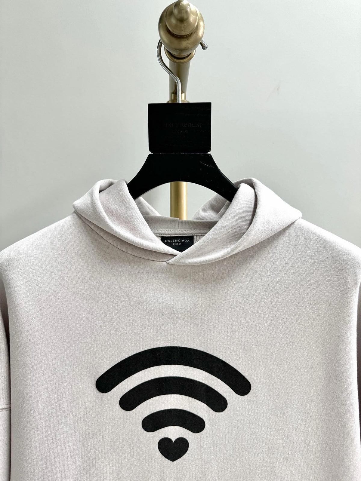 Black Cotton Graphic Pullover - Men's
