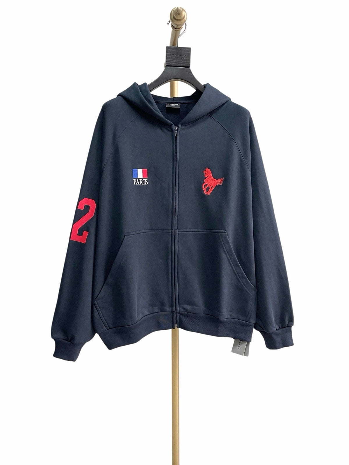 Navy Cotton Patch Zip-Through - Men's