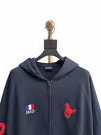 Navy Cotton Patch Zip-Through - Men's