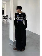 Track Side Slit Trousers - Men's