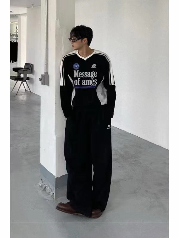 Track Side Slit Trousers - Men's