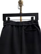 Black Cotton Drawstring Cargo - Men's
