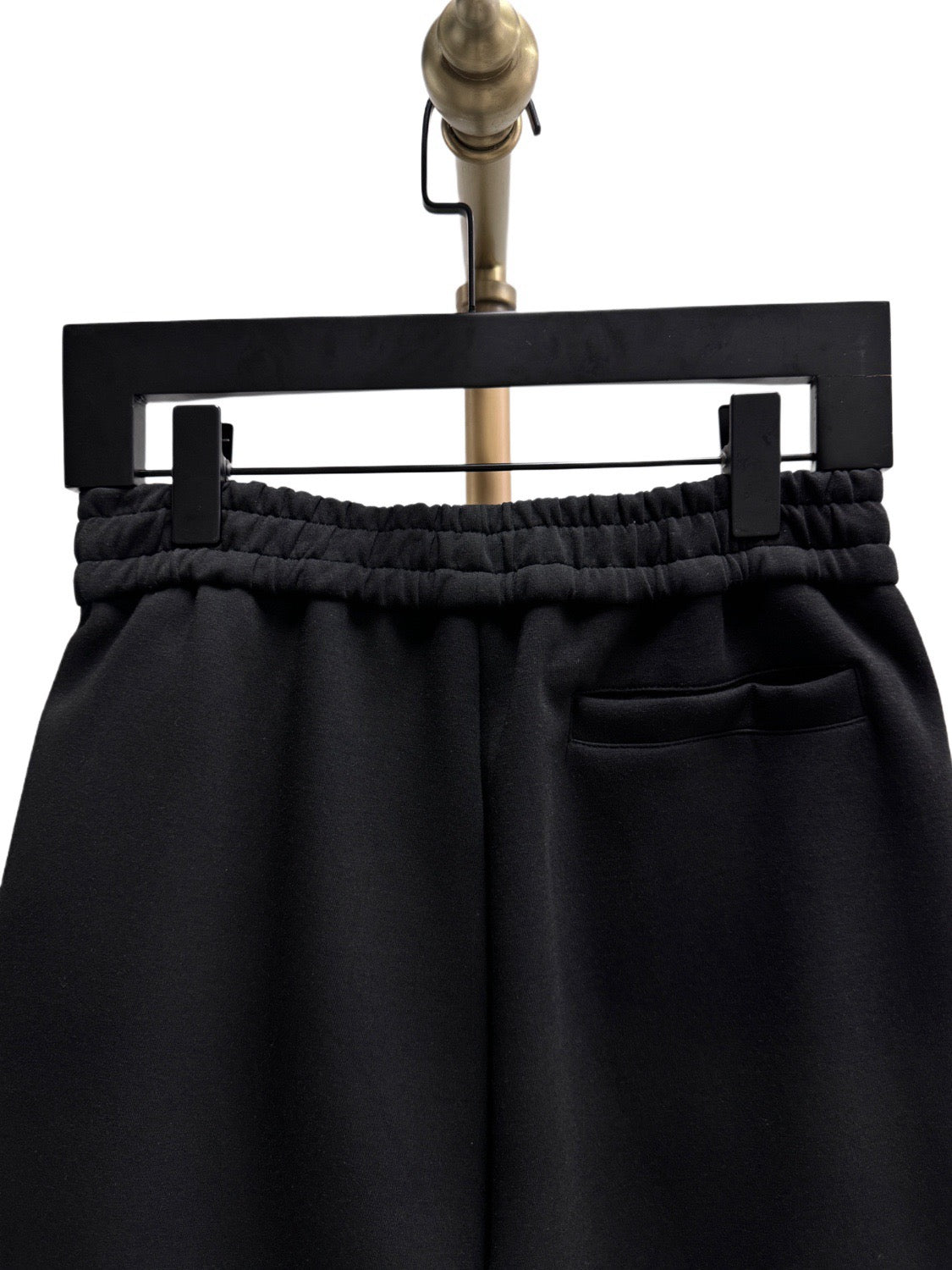 Black Cotton Drawstring Cargo - Men's