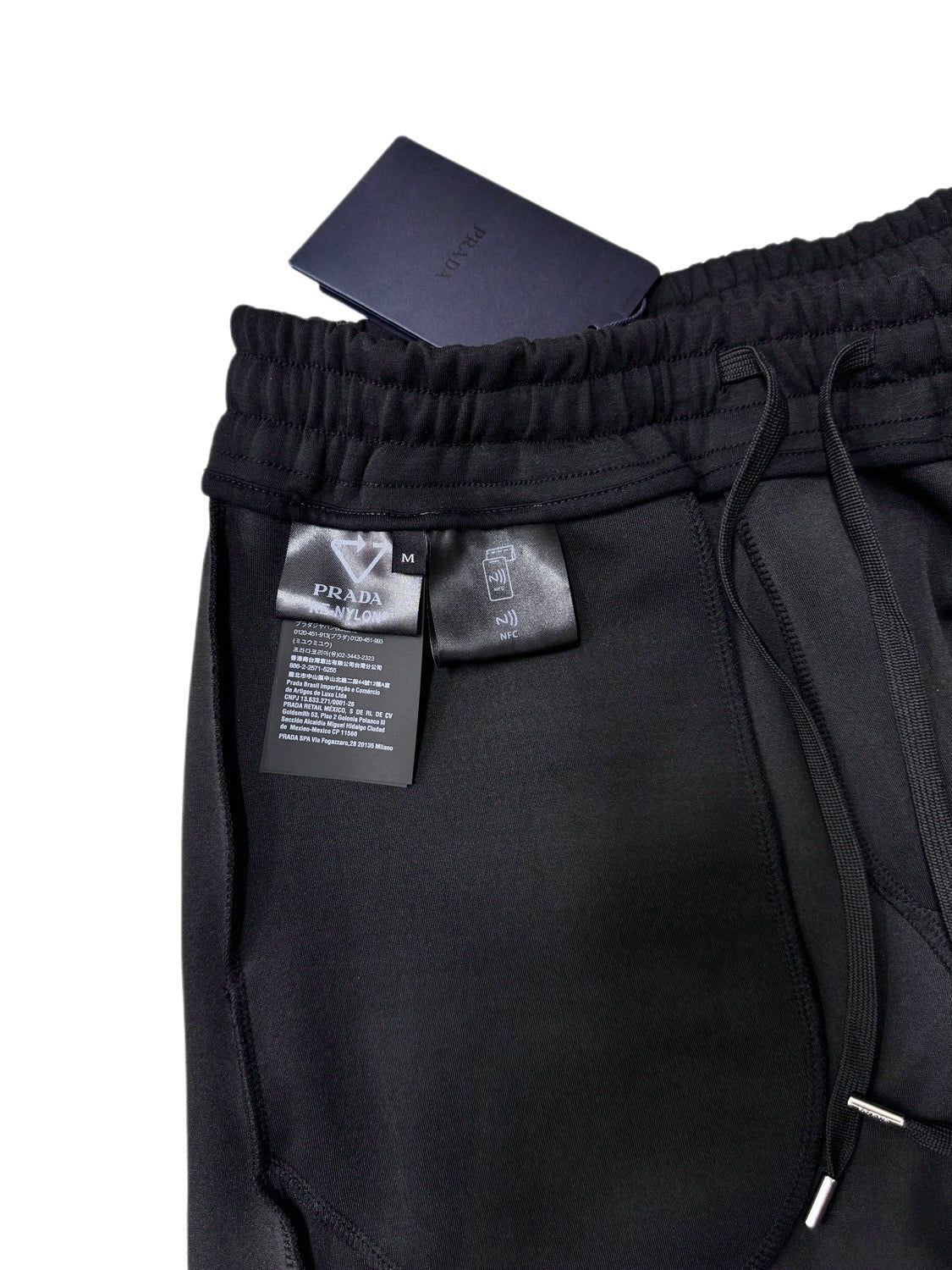 Black Cotton Drawstring Cargo - Men's