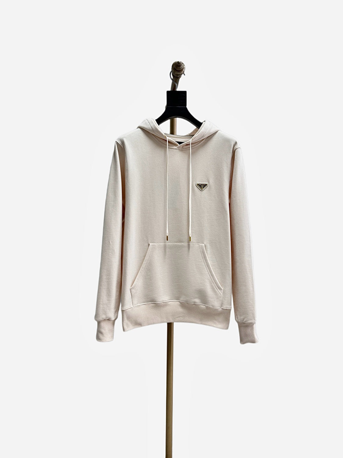 Black Cotton Logo Zip-Through - Men's